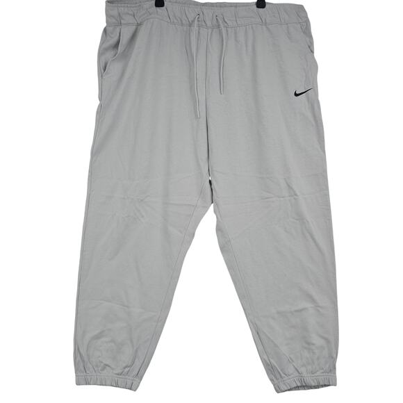 NEW Nike Loose Fit Mid Rise Light gray Jogger Sweatpants Women's Plus 3X 3553 - Picture 1 of 9